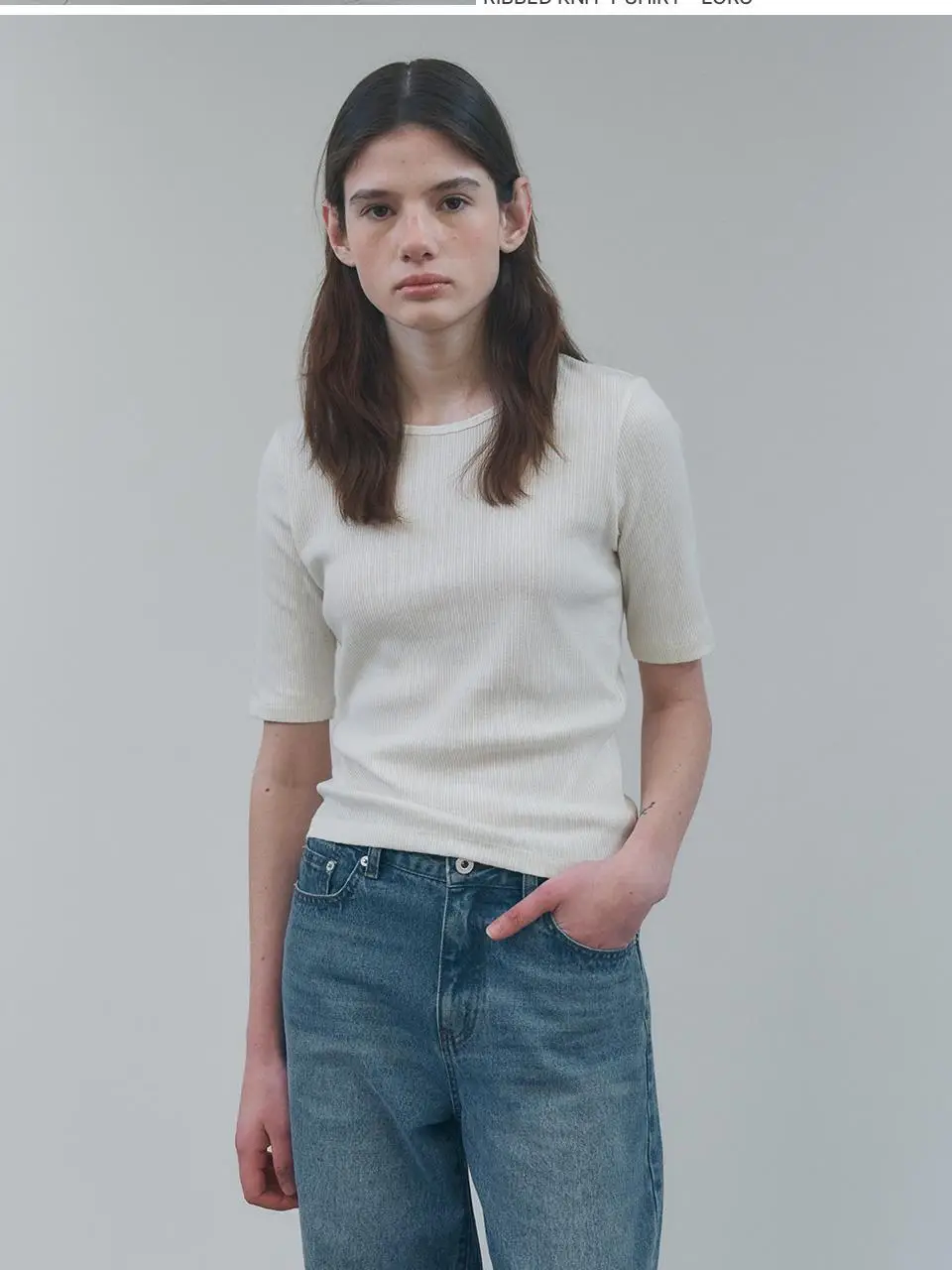 [모음전] 벤시몽 RIBBED KNIT T-SHIRT - 3color 상세페이지 20